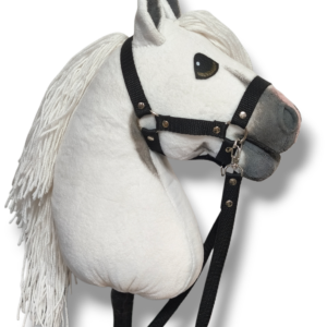 hobby horse a4 siwy biały z realistycznymi chrapami